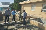 بازدید مدیرکل دامپزشکی جنوب کرمان از پروژه محوطه‌سازی اداره دامپزشکی شهرستان کهنوج
