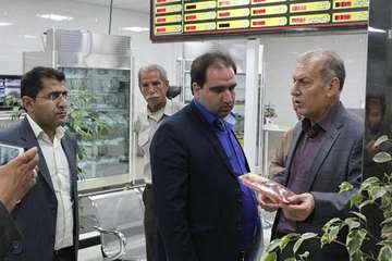 بازدید مدیر کل ، معاون سلامت اداره کل دامپزشکی جنوب کرمان به همراه دادستان شهرستان جیرفت از مراکز عر