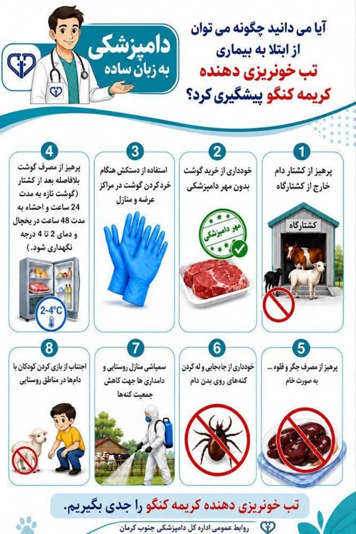 اینفوگرافی: تب خونریزی دهنده کریمه کنگو را جدی بگیریم