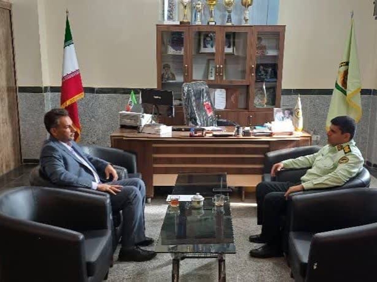 برگزاری جلسه مشترک با نیروی انتظامی جهت پیشگیری از ورود و خروج غیرمجاز دام در شهرستان قلعه گنج